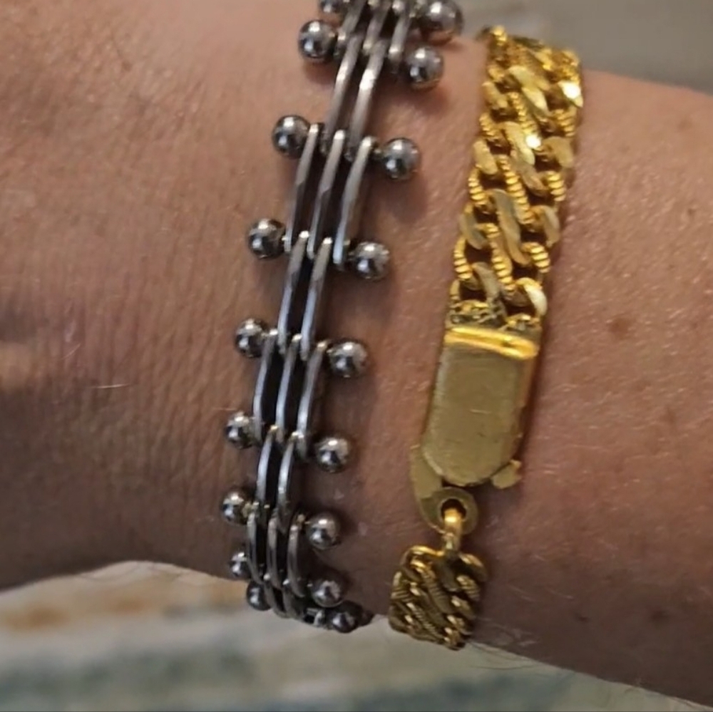925 Sterling Ball and Pin link  Mexico Bracelet. - Picture 6 of 10